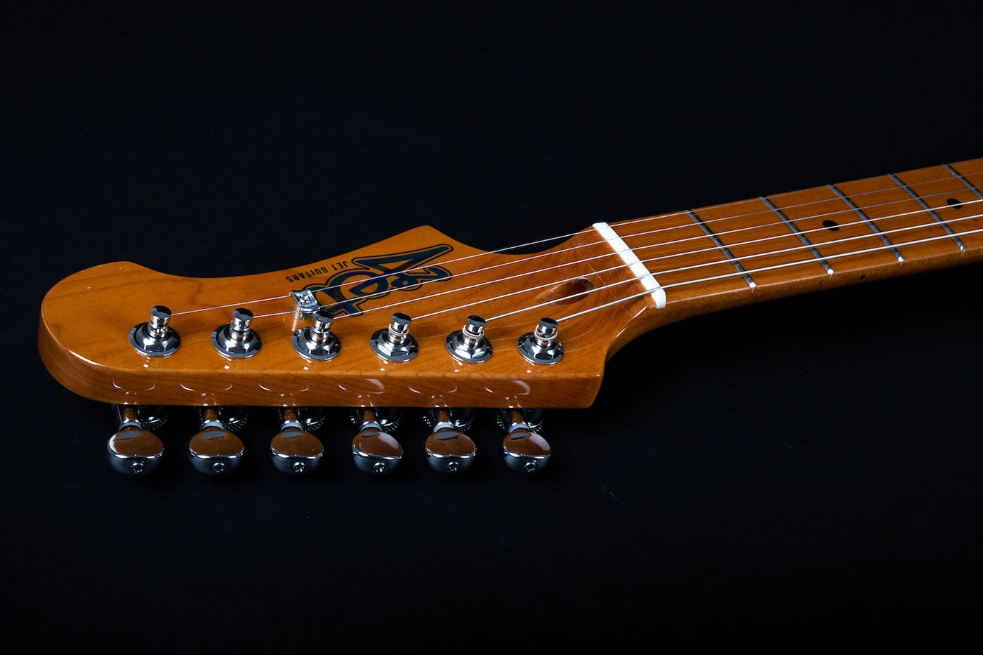 Jet Guitars Js450 Hss Trem Mn - Transparent Black - Guitarra eléctrica con forma de str. - Variation 5