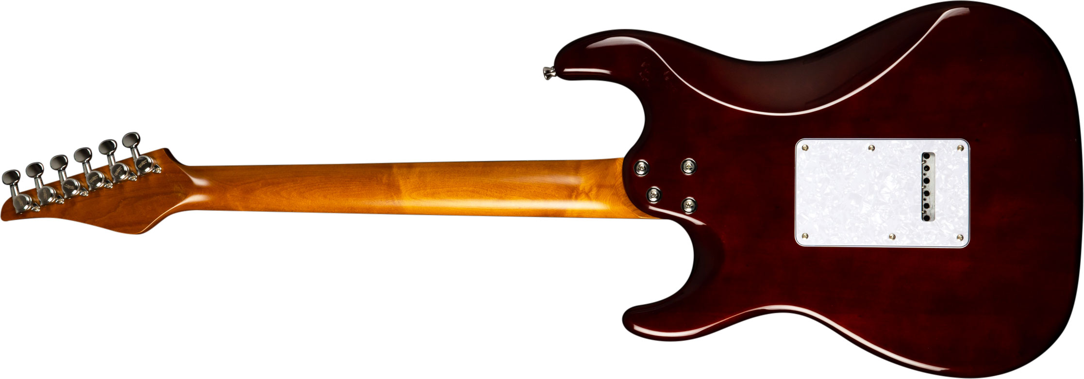 Jet Guitars Js450 Qtbr Hss Trem Rw - Transparent Brown - Guitarra eléctrica con forma de str. - Variation 1