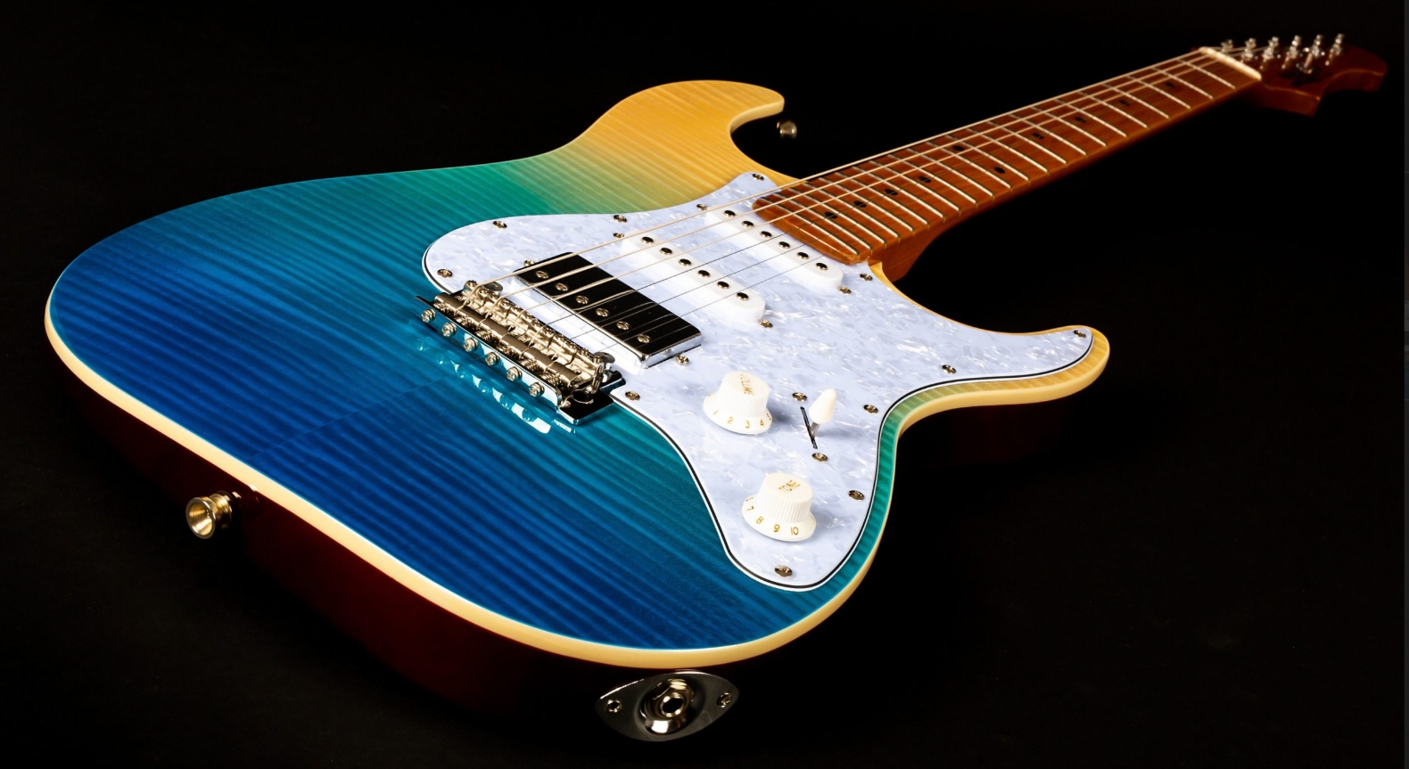 Jet Guitars Js450 Tbs Hss Trem Mn - Guitarra eléctrica con forma de str. - Variation 2