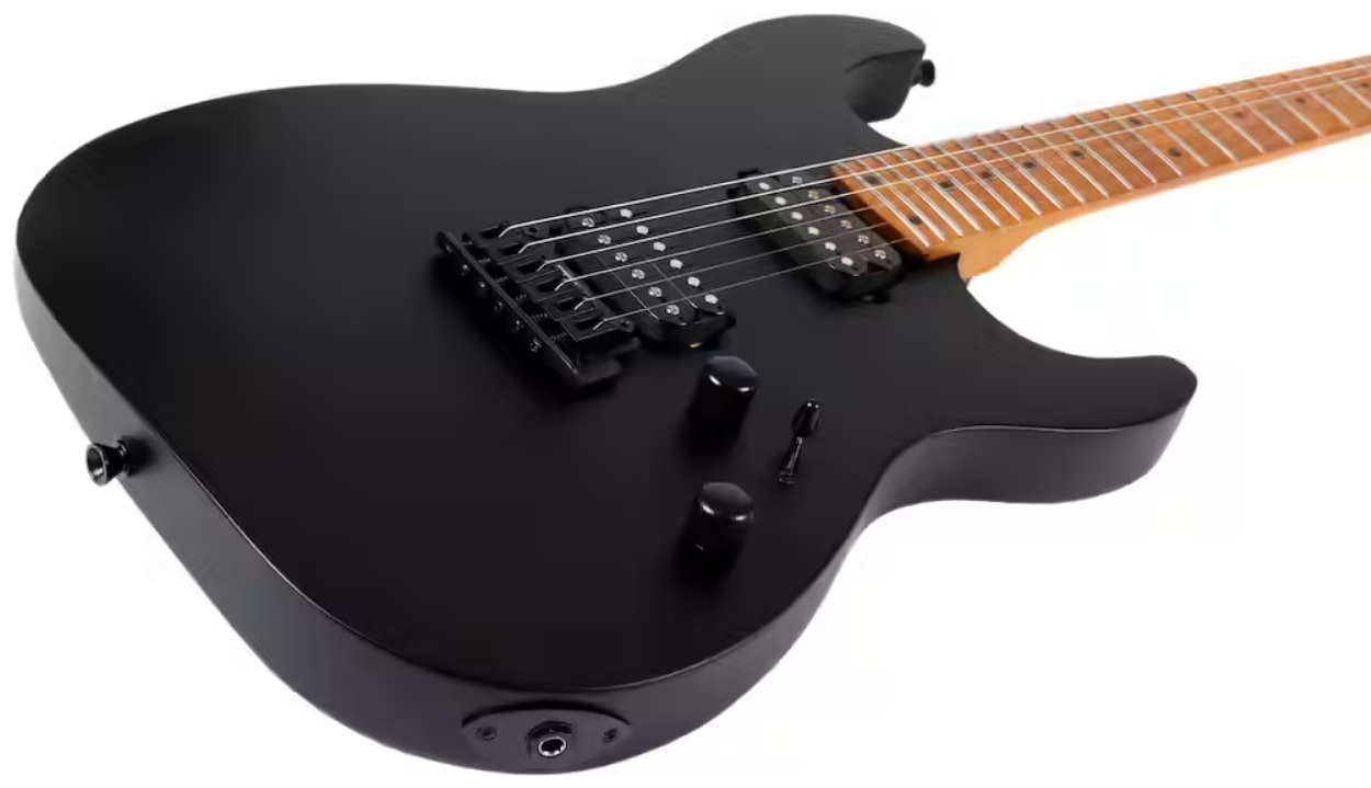 Jet Guitars Js500 Mbk 2h Trem Mn - Matt Black - Guitarra eléctrica con forma de str. - Variation 2