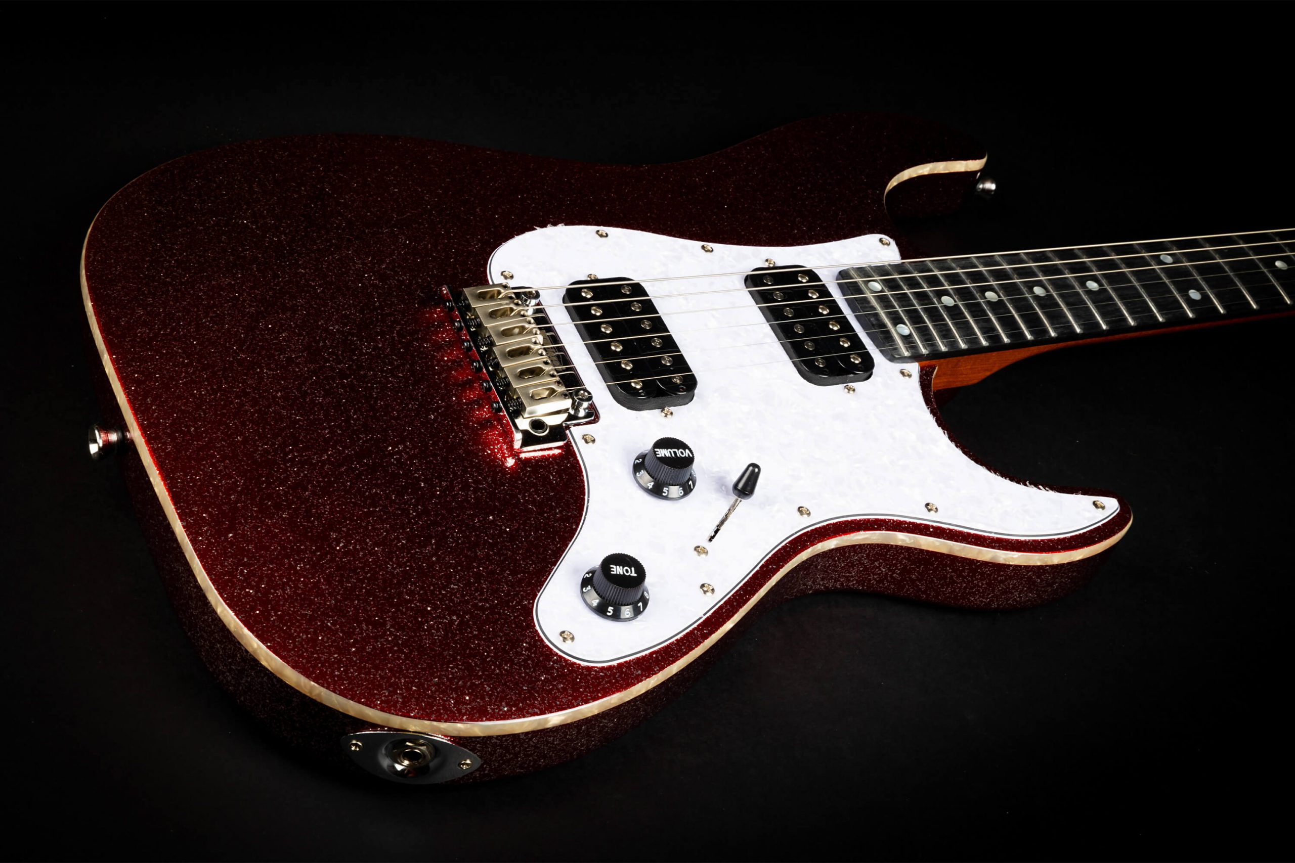 Jet Guitars Js500 Rds 2h Trem Eb - Red Sparkle - Guitarra eléctrica con forma de str. - Variation 2