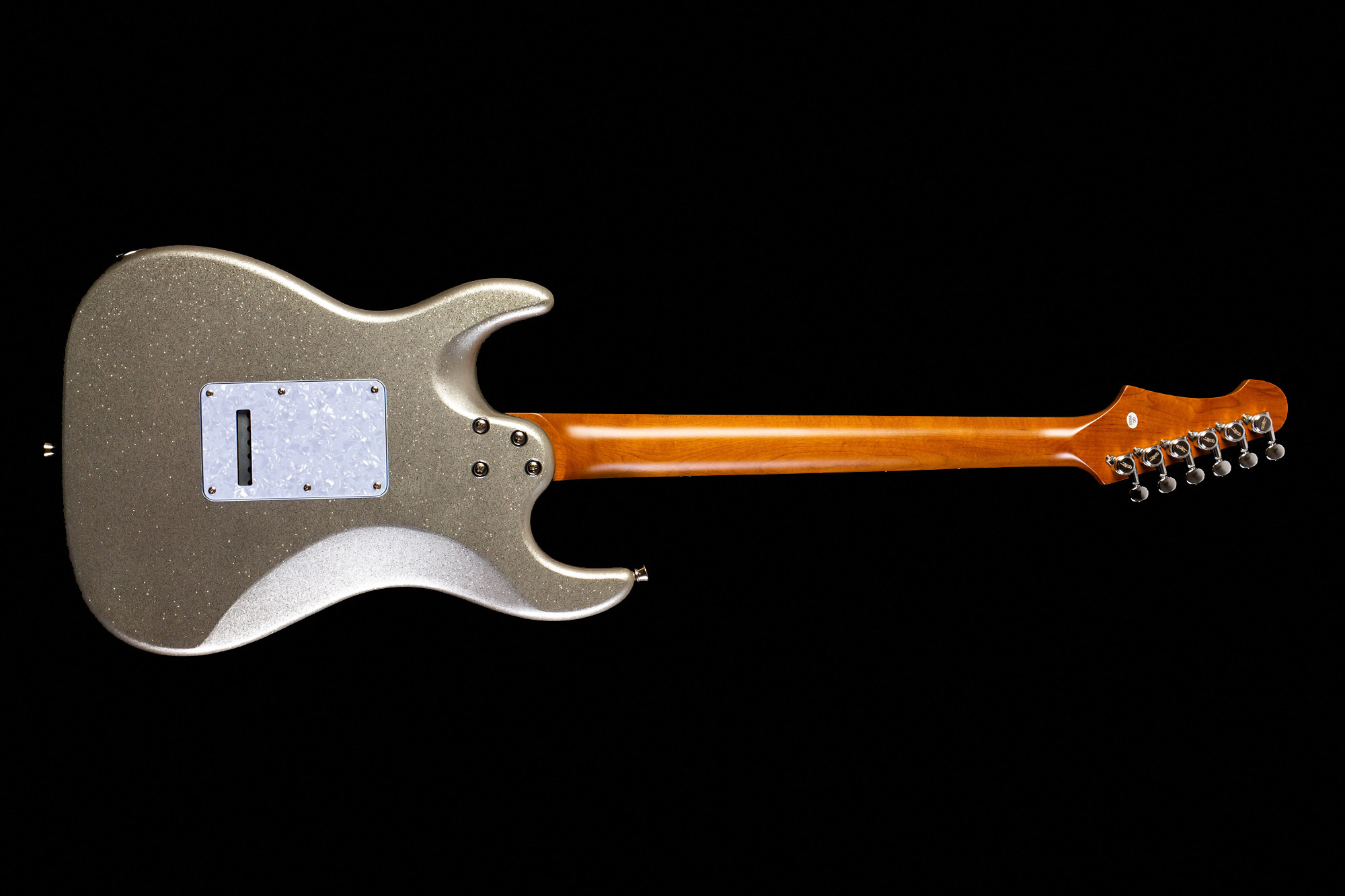 Jet Guitars Js500 Sls 2h Trem Eb - Silver Sparkle - Guitarra eléctrica con forma de str. - Variation 1