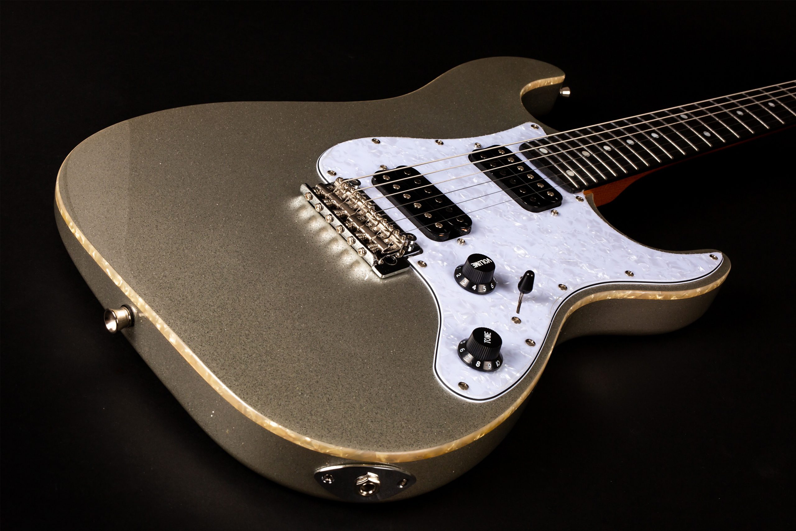 Jet Guitars Js500 Sls 2h Trem Eb - Silver Sparkle - Guitarra eléctrica con forma de str. - Variation 3