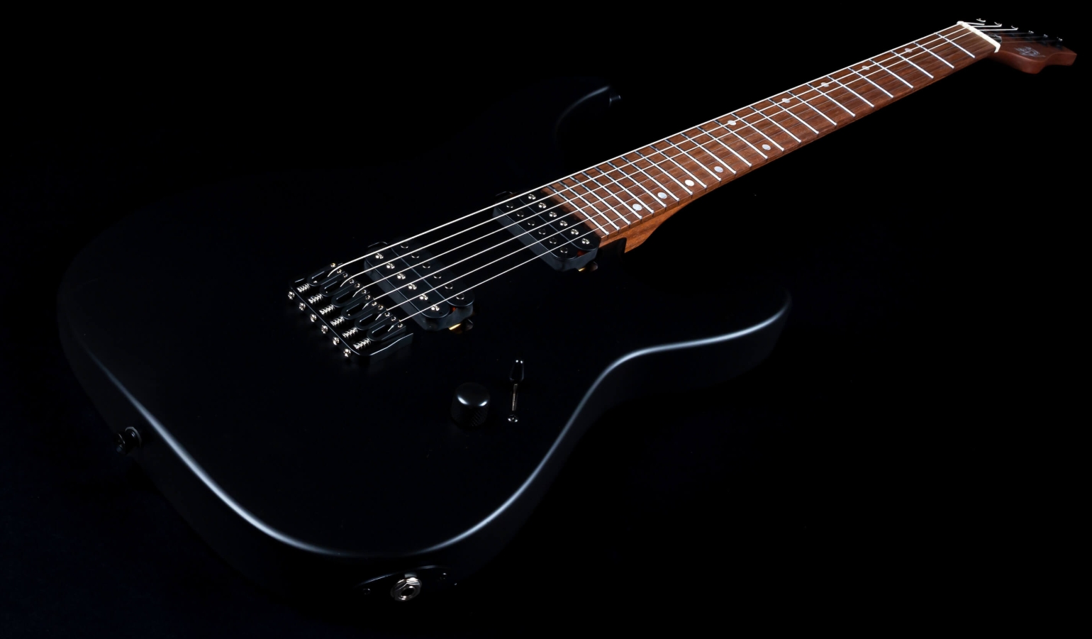 Jet Guitars Js501 Stygian 2h Ht Rw - Satin Black - Guitarra eléctrica con forma de str. - Variation 3