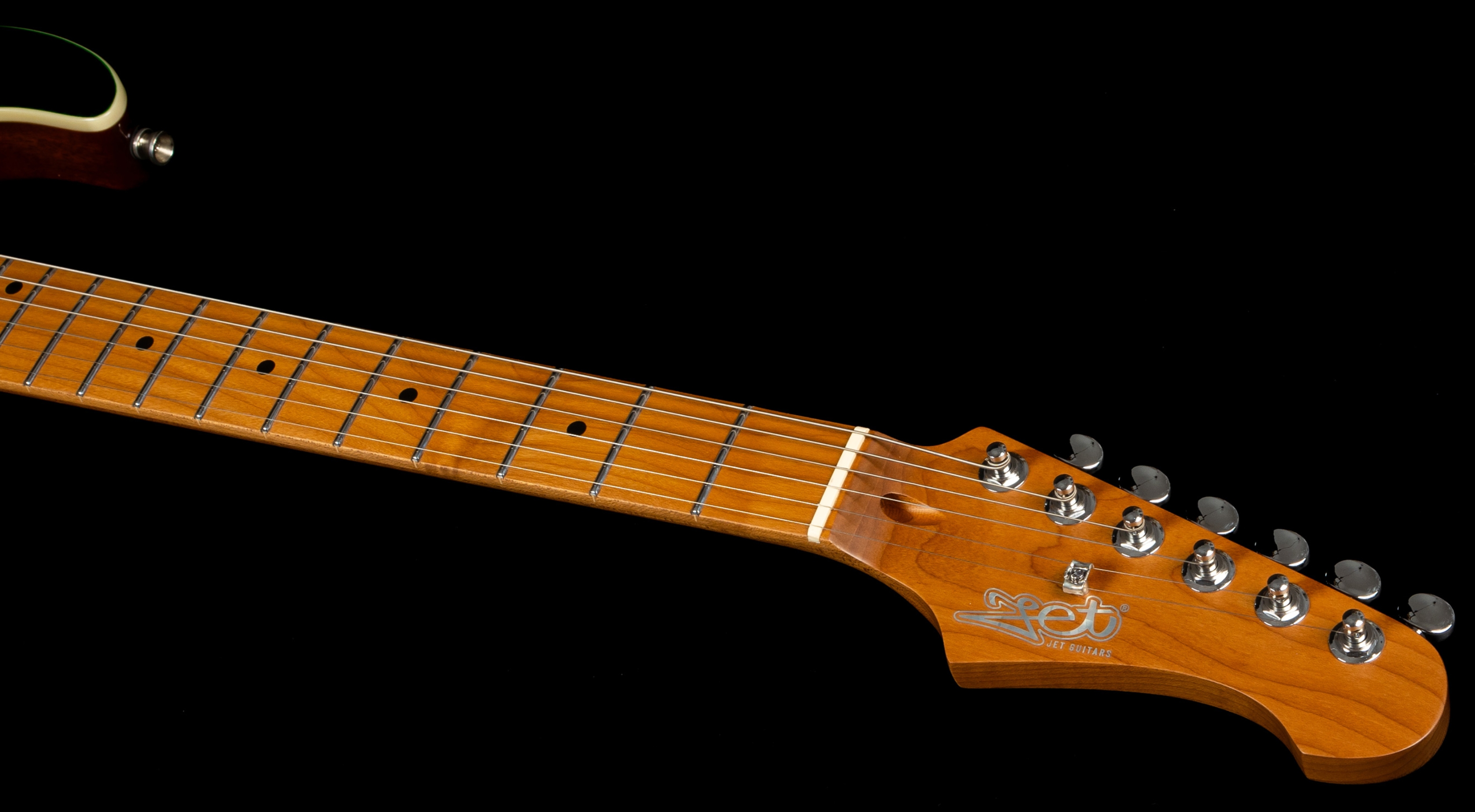 Jet Guitars Js600 Tgr Trem Hss Mn - Transparent Green - Guitarra eléctrica con forma de str. - Variation 5