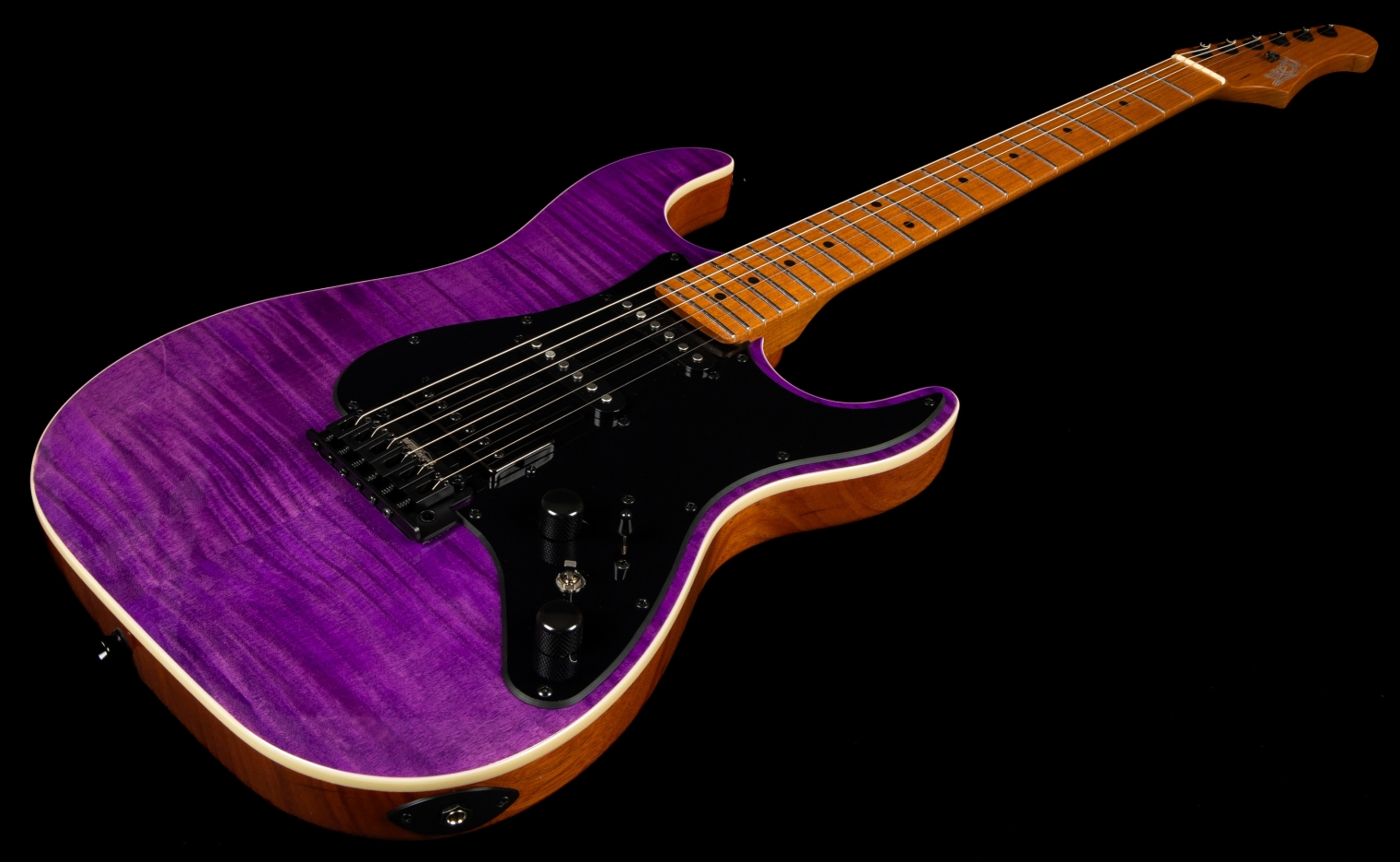 Jet Guitars Js600 Tpp Trem Hss Mn - Transparent Purple - Guitarra eléctrica con forma de str. - Variation 2
