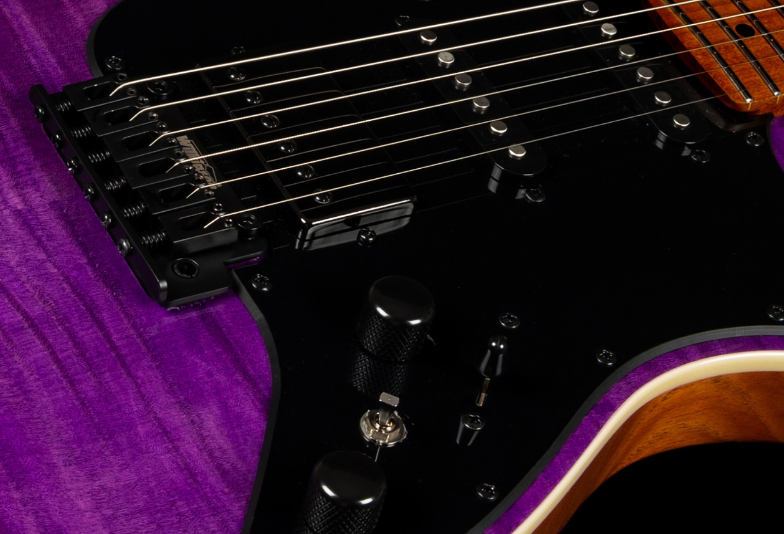 Jet Guitars Js600 Tpp Trem Hss Mn - Transparent Purple - Guitarra eléctrica con forma de str. - Variation 4