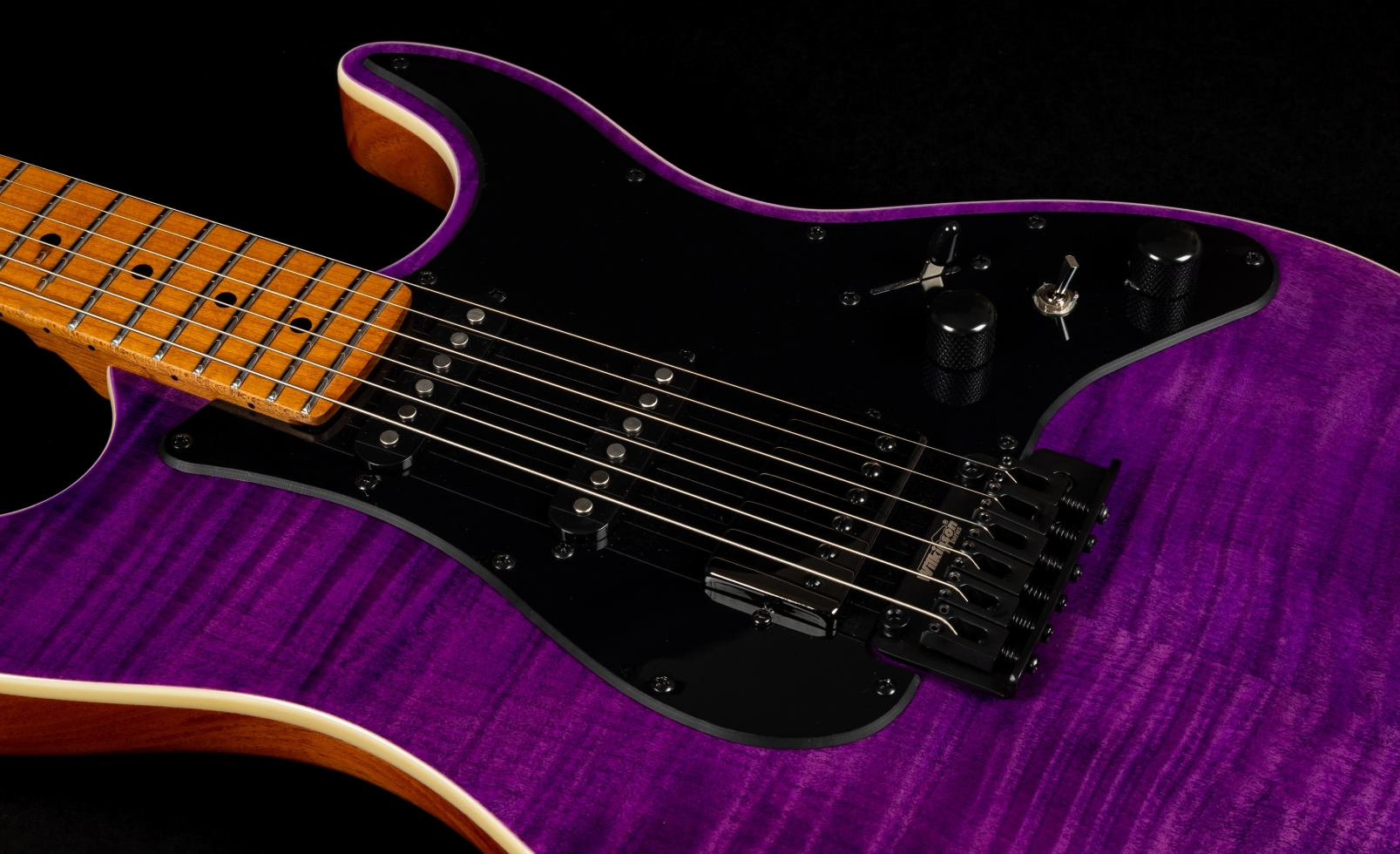 Jet Guitars Js600 Tpp Trem Hss Mn - Transparent Purple - Guitarra eléctrica con forma de str. - Variation 5