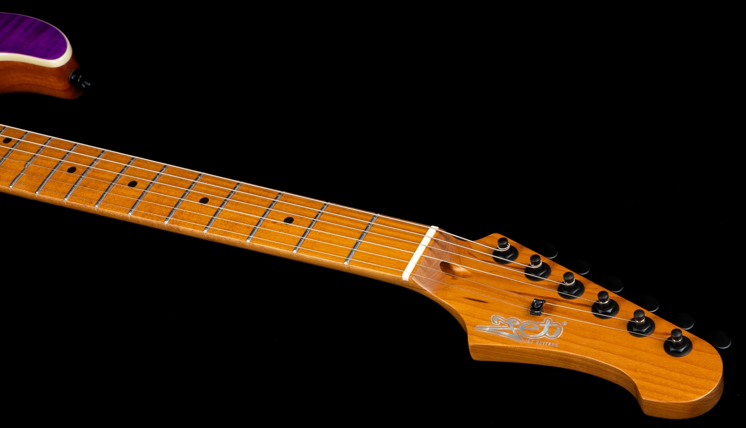 Jet Guitars Js600 Tpp Trem Hss Mn - Transparent Purple - Guitarra eléctrica con forma de str. - Variation 6