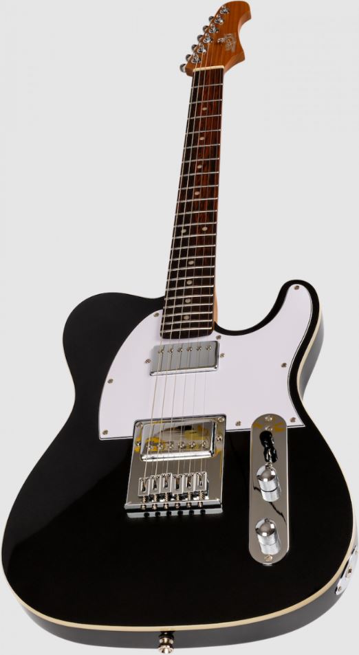 Jet Guitars Jt350 Bk R Hh Ht Rw - Black - Guitarra eléctrica con forma de tel - Variation 2