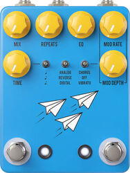 Pedal de reverb / delay / eco Jhs Flight Delay - Blue