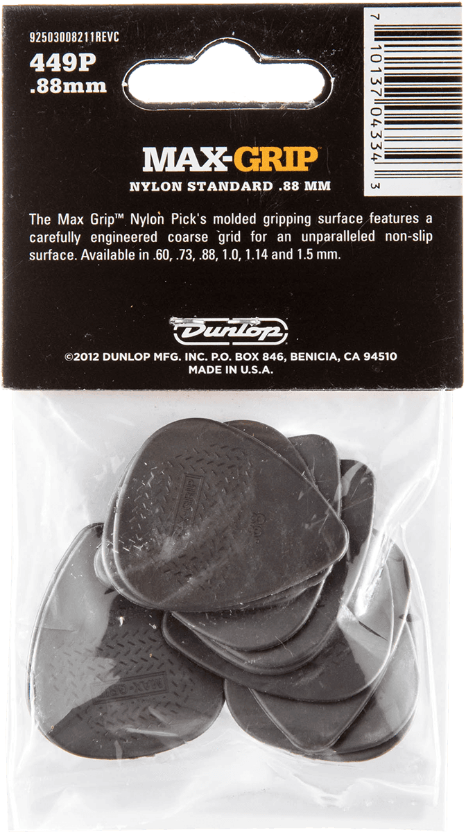 Jim Dunlop 449p088 Max Grip - Púas - Variation 1