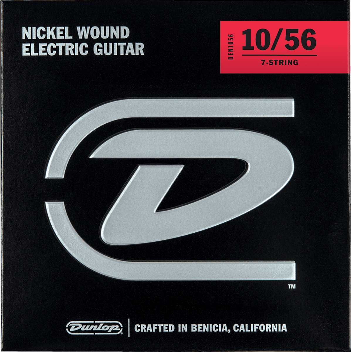 Jim Dunlop Den1056 7-string Performance+ Nickel Wound Electrique Guitar 7c Light 10-56 - Cuerdas guitarra eléctrica - Main picture