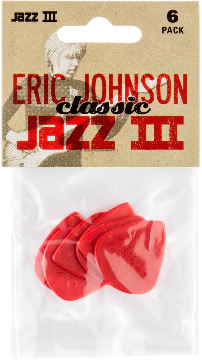 Púas Jim dunlop Eric Johnson Classic Jazz III (X6 Pack)