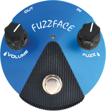 Jim Dunlop Ffm1 Mini Fuzz Face Blue - Pedal overdrive / distorsión / fuzz - Main picture