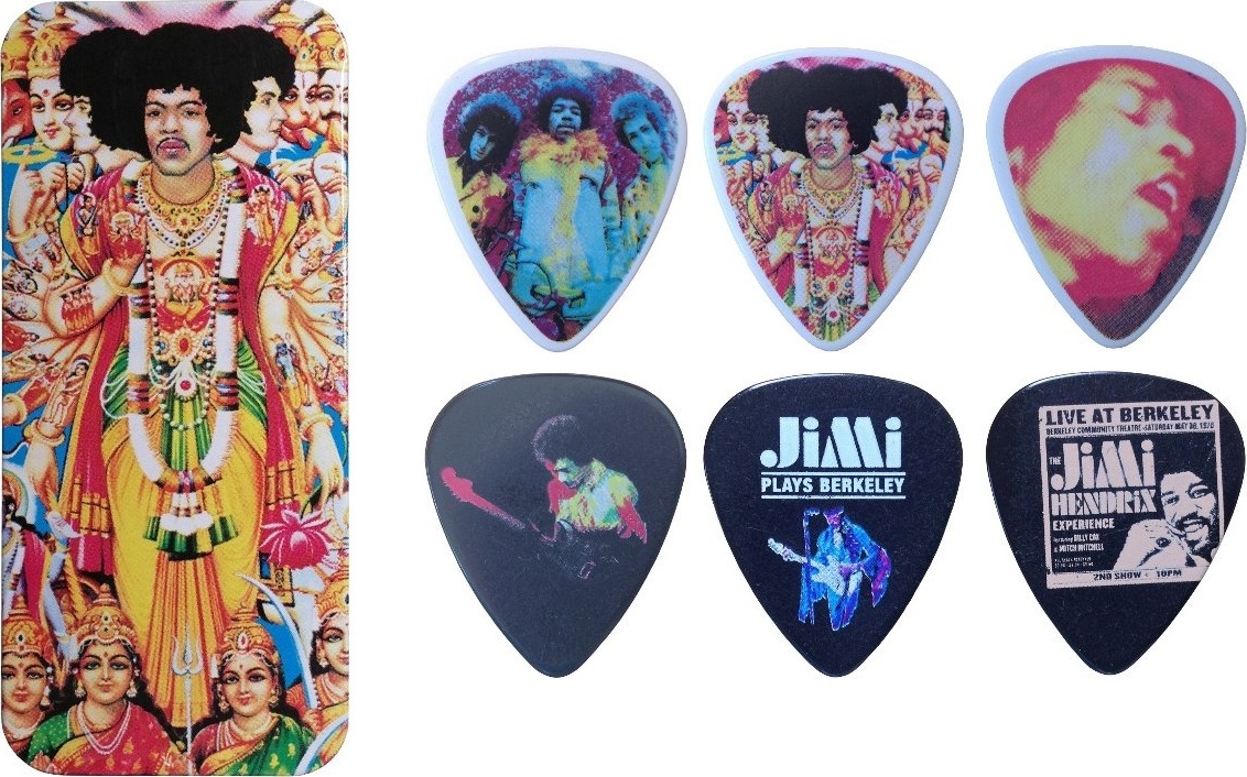 Jim Dunlop Jh-pt02m Lot De 12 Jimi Hendrix Collector Axis Bold As Love - Púas - Main picture
