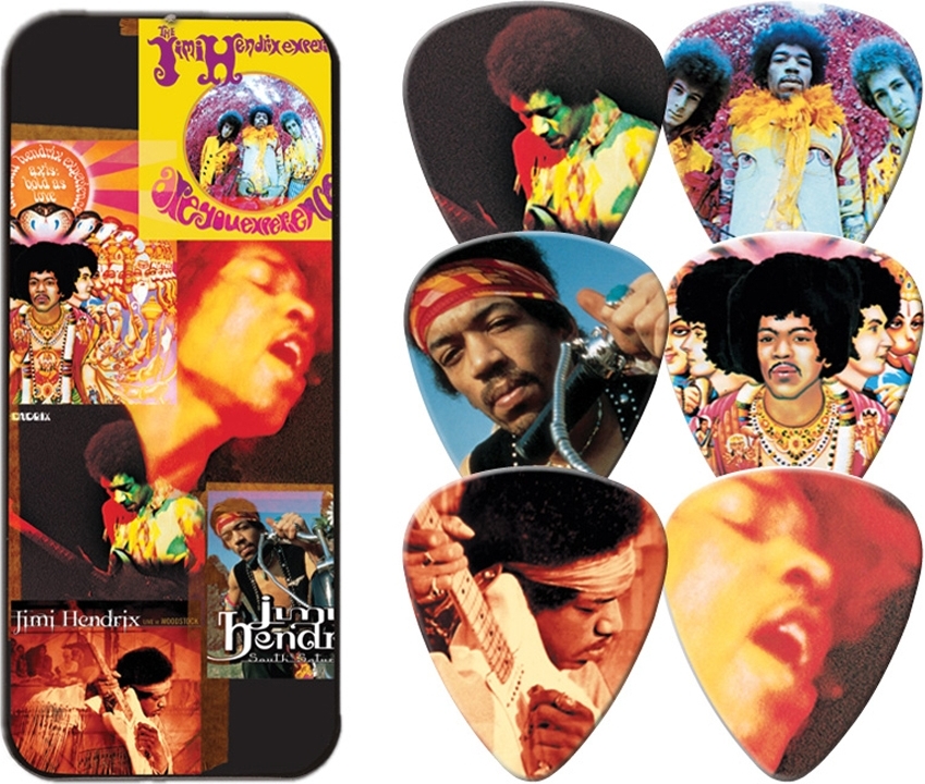 Jim Dunlop Jh-pt08h Lot De 6 Jimi Hendrix Montage - Púas - Main picture
