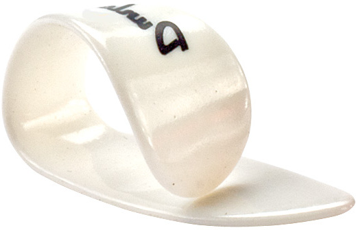 Jim Dunlop Thumbpick Plastic Lh 9012 Pouce Gaucher Medium White - Púas - Main picture