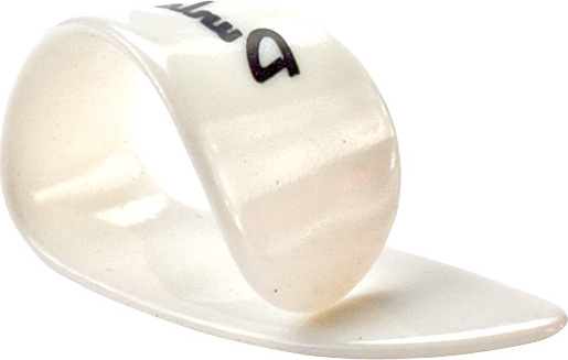 Jim Dunlop Thumbpick Plastic Lh 9013 Pouce Gaucher Large White (sachet De 12) - Púas - Main picture