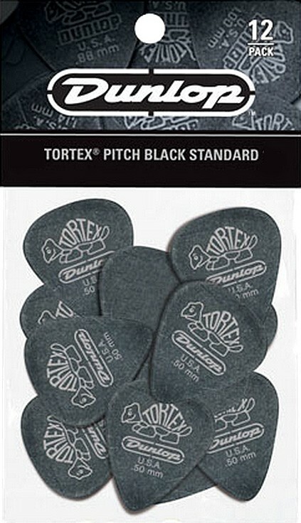 Jim Dunlop Tortex Pitch Black 488 12-set - 1.00mm Black - Púas - Main picture