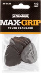 Púas Jim dunlop 449P088 Max Grip Pack de 12 - 0.88mm