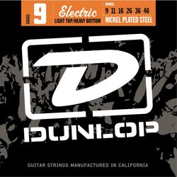 Cuerdas guitarra eléctrica Jim dunlop Electric Nickel Plated Steel 09-46 - Juego de cuerdas
