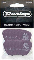 Púas Jim dunlop Gator Grip 417 71mm Set (x12)