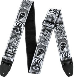 Correa Jim dunlop ILD04 I Love Dust Skulls Black / White