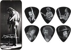 Púas Jim dunlop Jimi Hendrix JH-PT06M  Silver Portrait