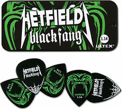 Púas Jim dunlop Picks James Hetfield Blackfang Ultex 1.14mm Tin Set