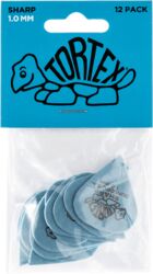 Púas Jim dunlop 412P100 Tortex Sharp Pack de 12 - 1.00mm