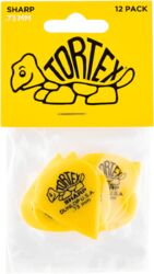 Púas Jim dunlop 412P73 Tortex Sharp Pack de 12 - 0,73mm