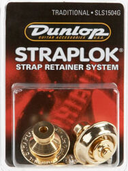 Bloqueos de correa Jim dunlop StrapLok Traditional Set SLS1504 - Gold