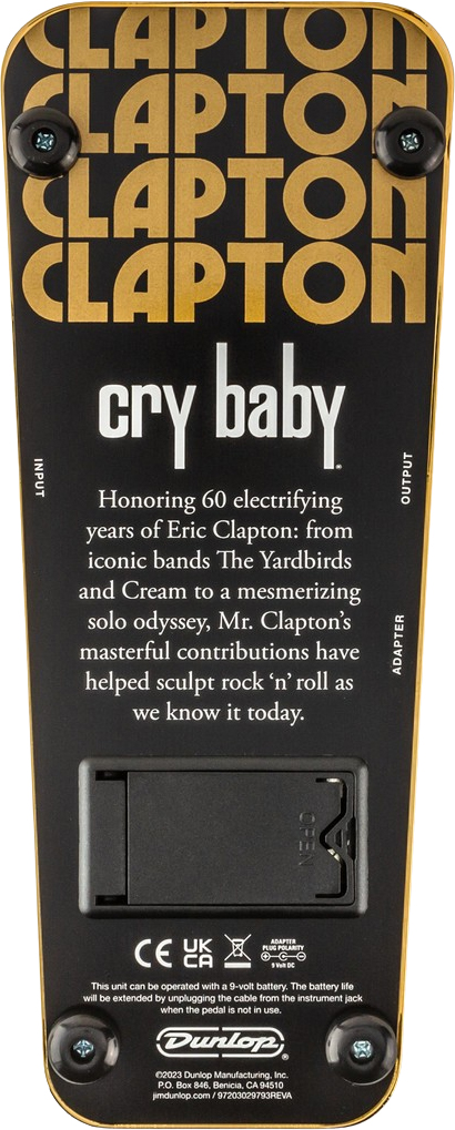 Jim Dunlop Eric Clapton Cry Baby Wah Ec95g Ltd - Pedal wah / filtro - Variation 5