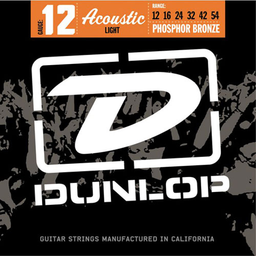 Jim Dunlop Jeu De 6 Cordes Folk Dap1254 Phosphore Bronze Light 12-54 - Cuerdas guitarra acústica - Variation 1