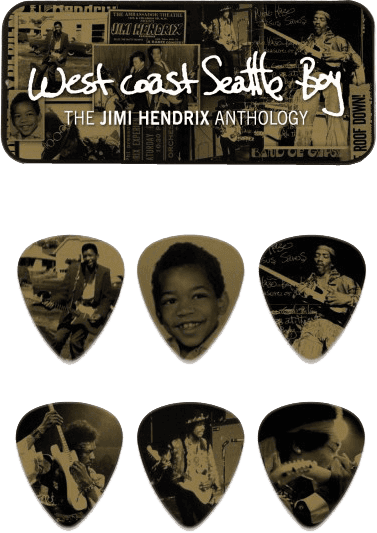 Jim Dunlop Jh-pt10h Lot De 6 Jimi Hendrix West Coast Seattle Boy - Púas - Variation 1