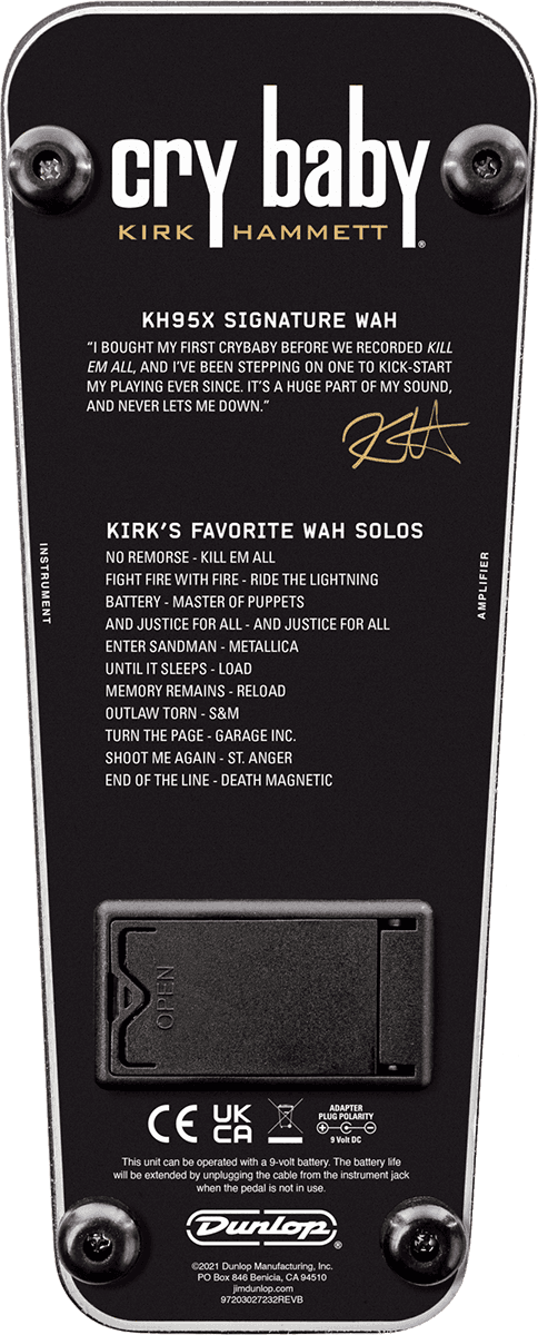 Jim Dunlop Kirk Hammett Collection Wah Kh95x Ltd Signature - Pedal wah / filtro - Variation 4