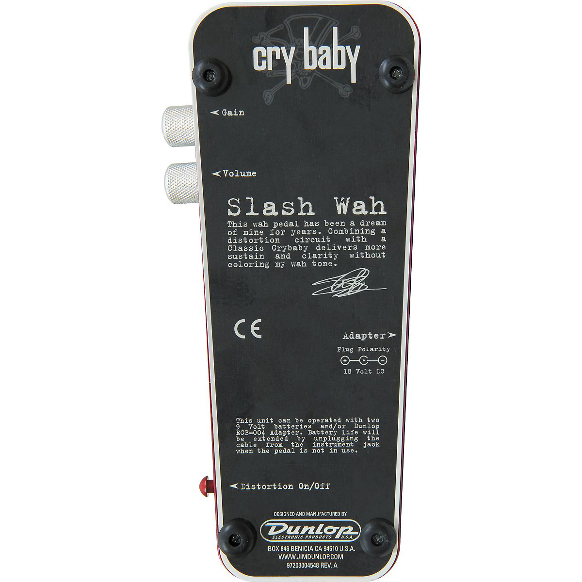 Jim Dunlop Sw95 Slash Signature Cry Baby Wah - Pedal wah / filtro - Variation 2