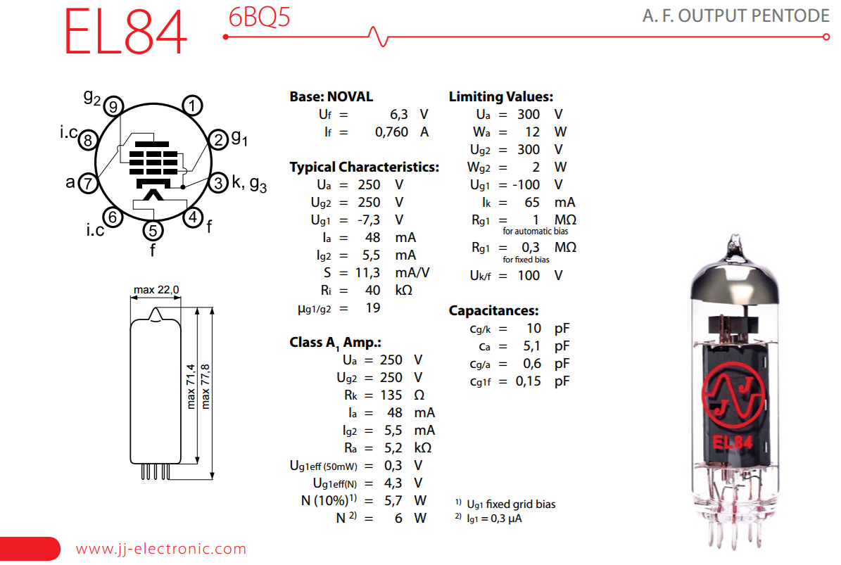 Jj Electronic El84 6bq5 Power Tube Unite - Válvula - Variation 2