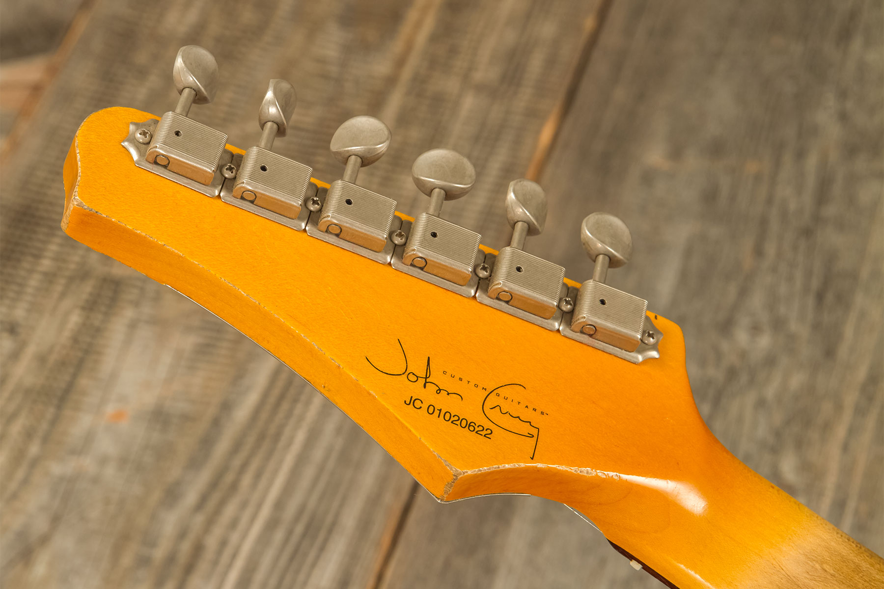 John Cruz Crossville St 3s Trem Rw #jc01020622 - Battle Axe Vintage White - Guitarra eléctrica con forma de str. - Variation 9