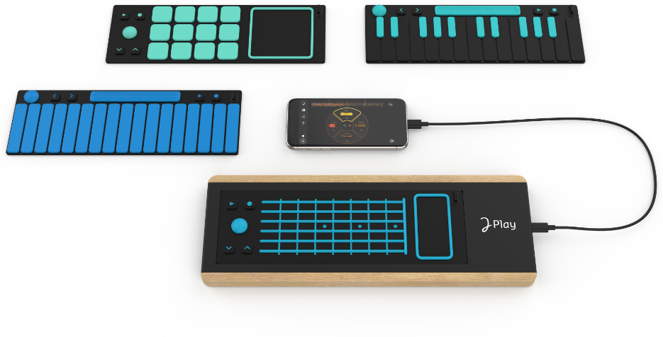 Joue Bundle Joue Play Water Piano + Drum + Guitar + Keys - Controlador Midi - Main picture