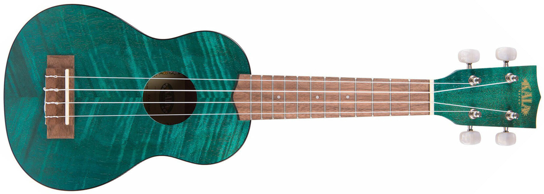 Kala Exotic Mahogany Soprano Tout Acajou Lau +housse - Blue - Ukulele - Main picture