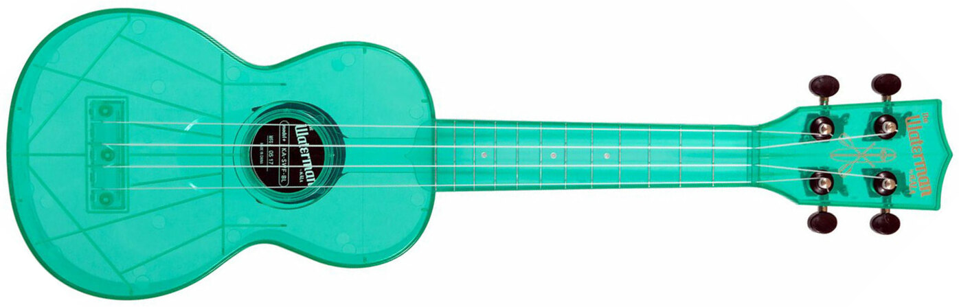 Kala Ka-swf-bl The Waterman Soprano Tout Abs Composite - Fluorescent Blue Raspberry - Ukulele - Main picture