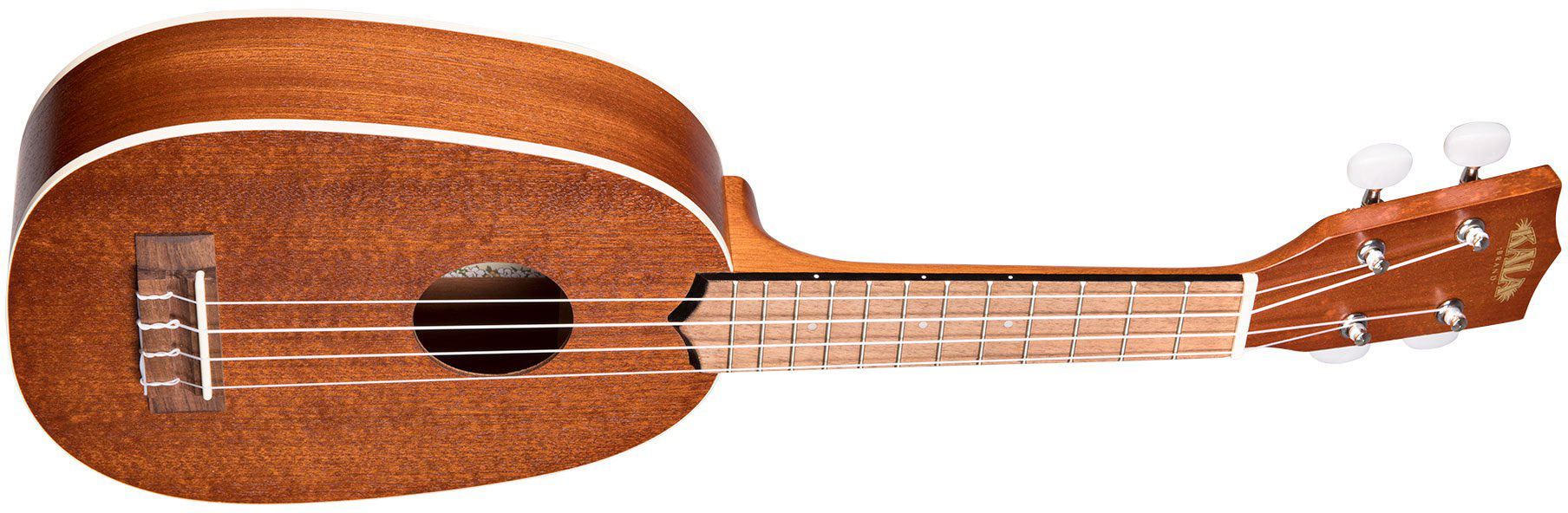 Kala Ka-p Satin Mahogany Pineapple Soprano Tout Acajou Lau - Natural - Ukulele - Variation 1