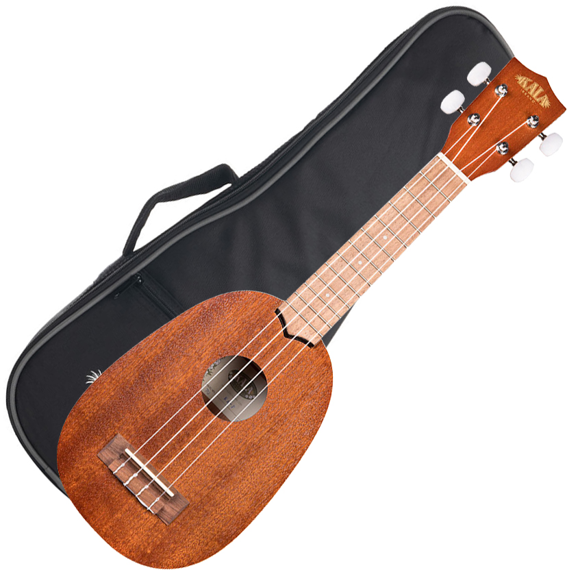 Kala Ka-p Satin Mahogany Pineapple Soprano Tout Acajou Wal +housse - Natural - Ukulele - Variation 3