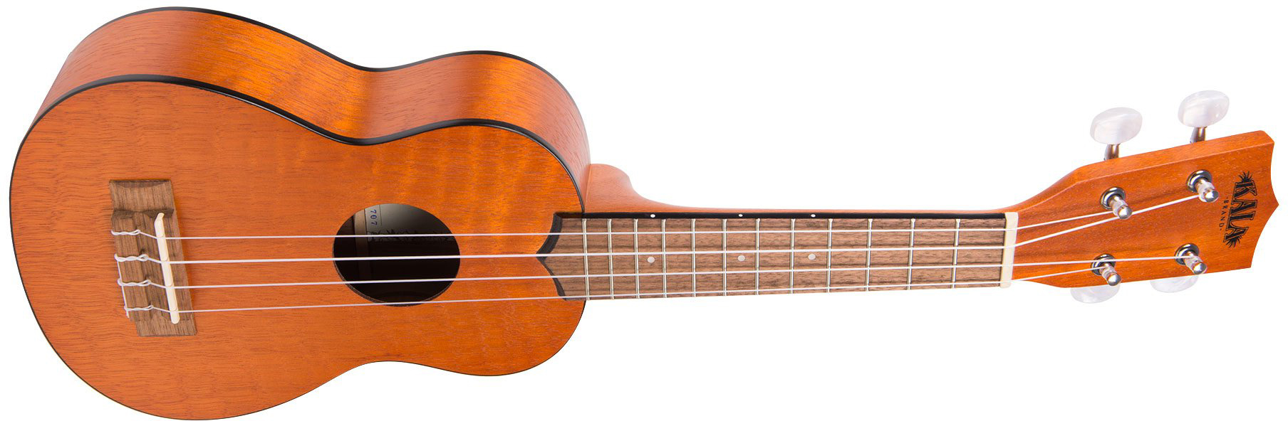 Kala Ka-sem Exotic Mahogany Soprano Tout Acajou Lau +housse - Amber Satin - Ukulele - Variation 2