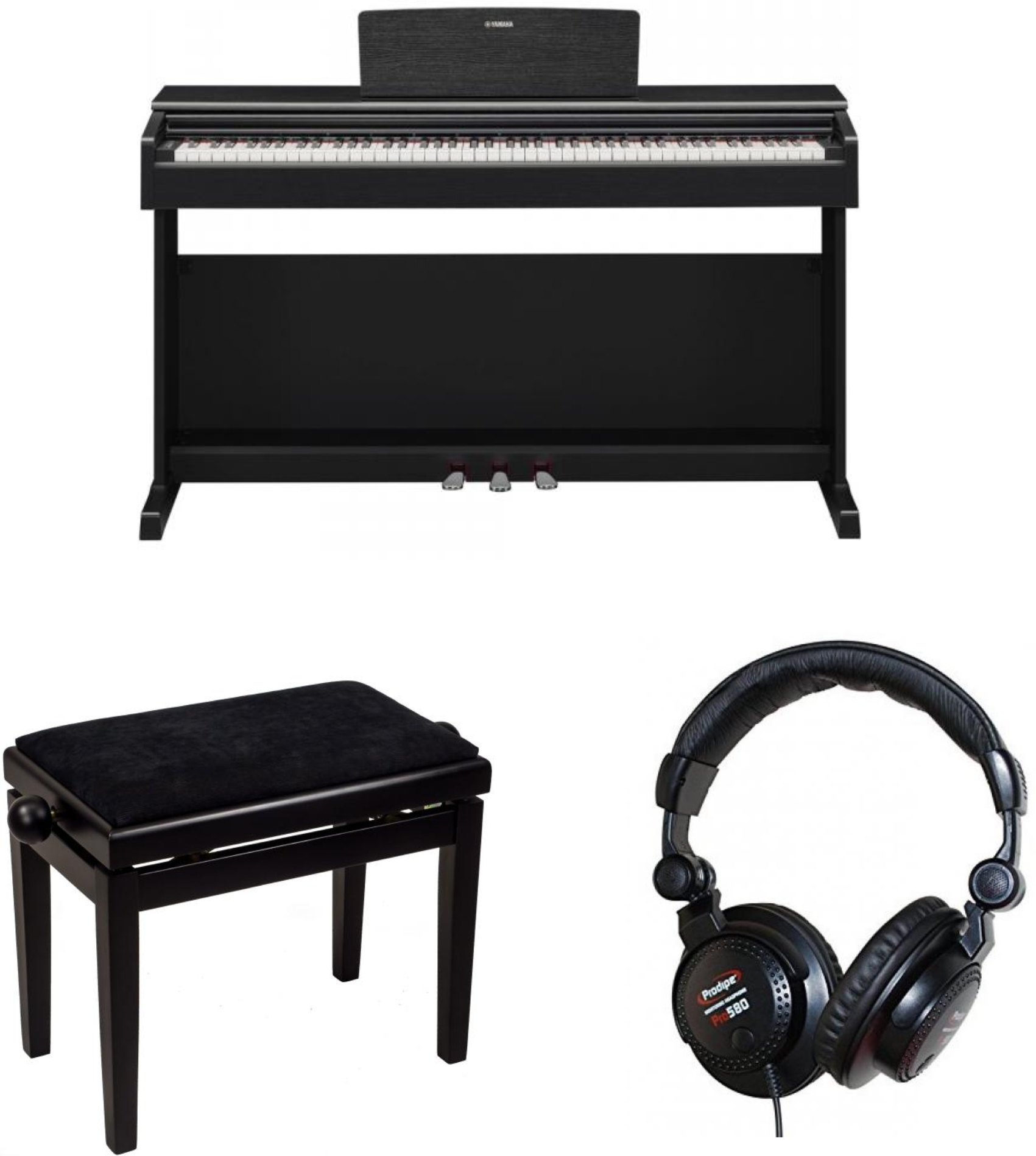 Kawai Cn-201 B  + Casque (pro580) + Banquette (xb 6160) - Piano digital con mueble - Main picture