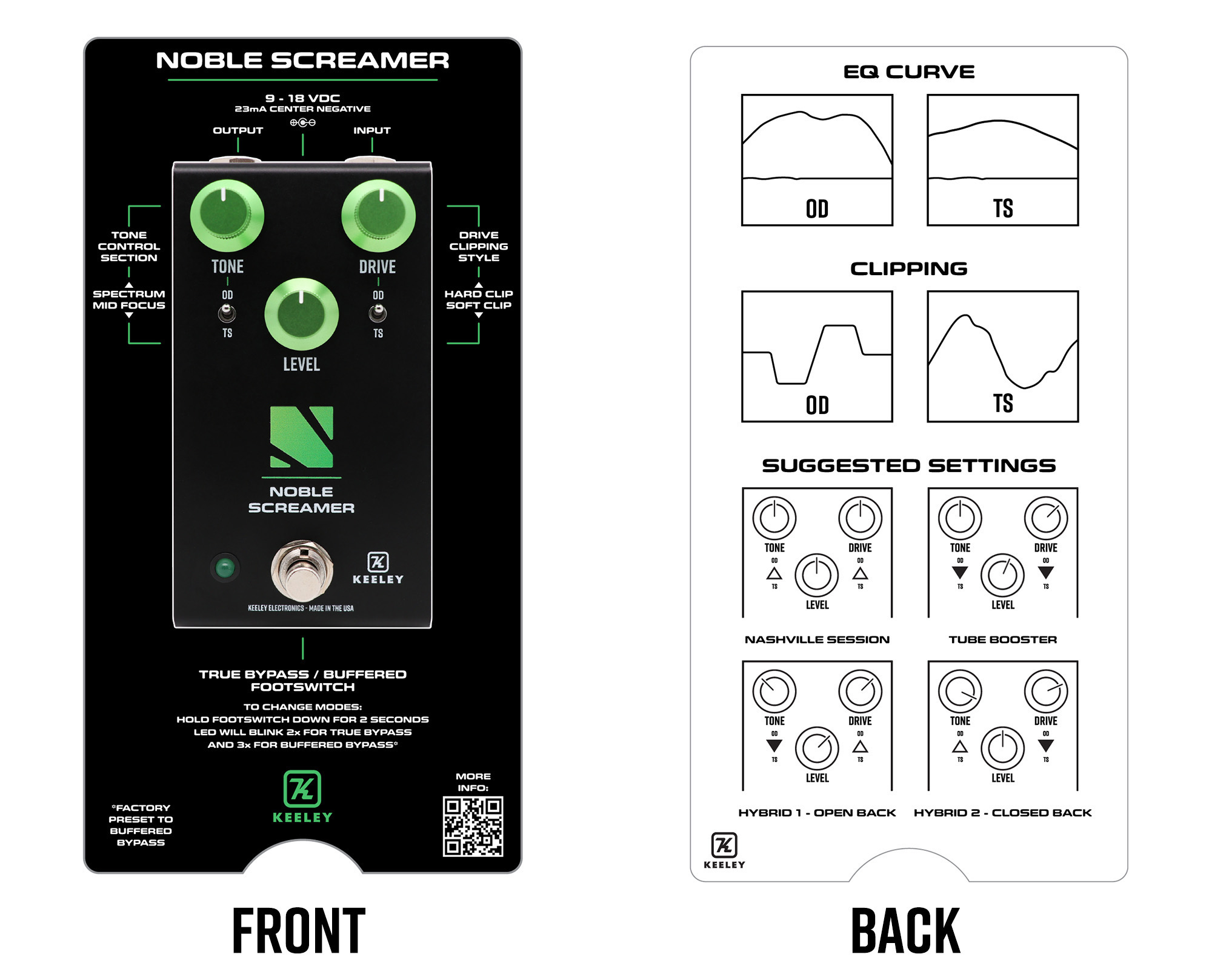 Keeley  Electronics Noble Screamer Overdrive And Boost - Pedal overdrive / distorsión / fuzz - Variation 4