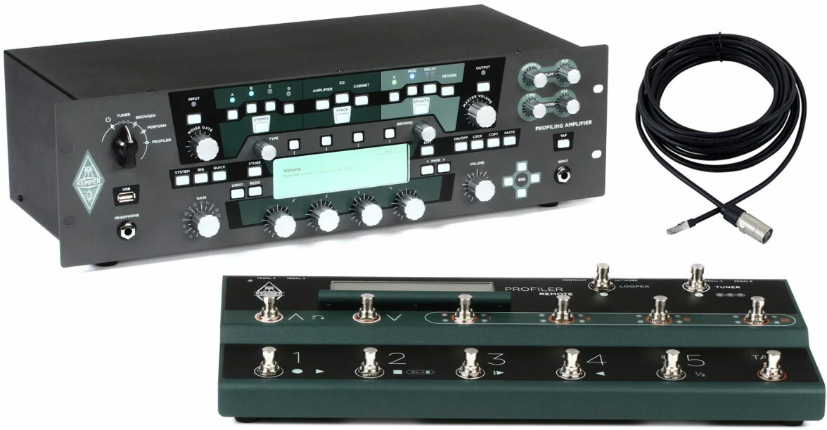 Kemper Profiler Rack Set W/remote - Simulacion de modelado de amplificador de guitarra - Main picture