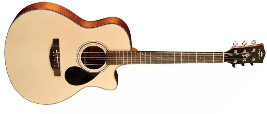 Kepma Eace-k10 Plytone Grand Auditorium Cw Epicea Acajou Rw - Natural Matte - Guitarra folk - Main picture